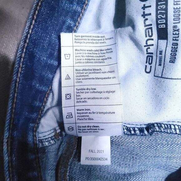 Carhartt Rugged Flex Loose Fit Jean BD2731-W Women’s Size 14 Work Outdoors - Picture 9 of 15